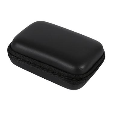 Imagem de TOPINCN 5 Cores Fone de Ouvido Fone de Ouvido Estojo de Transporte Mini Bolsa de Armazenamento Organizador de Gadgets Estojo Portátil para Disco Flash USB Cabo de Dados para Acessórios de (Preto)