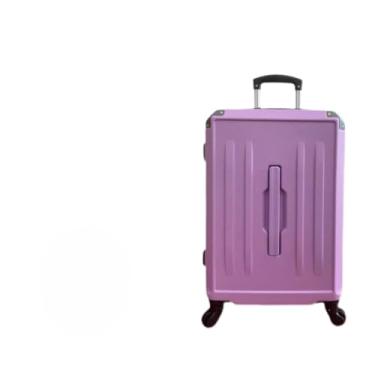 Imagem de Mala de Viagem com Rodinhas 360° Rígida com Cadeado – Tamanhos PP a G – Bagagem Resistente para Viagem(LILAS (G) - 323)