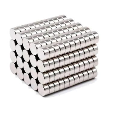 Imagem de Kit 10 Imã de Neodimio Redondo 13x5mm N35 - ATMX