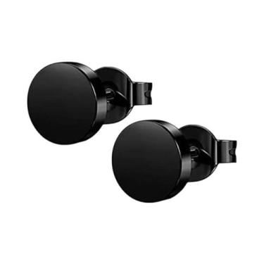 Imagem de Brincos De Argola Cruzados Em Aço Inoxidável Preto, Prata E Dourado Co