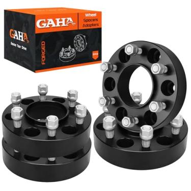 Imagem de GAHA Espaçadores de roda Hubcentric forjados de 6 x 135 mm 3,8 cm de espessura 87,1 mm Furo do cubo M14x1,5 pinos 4 peças