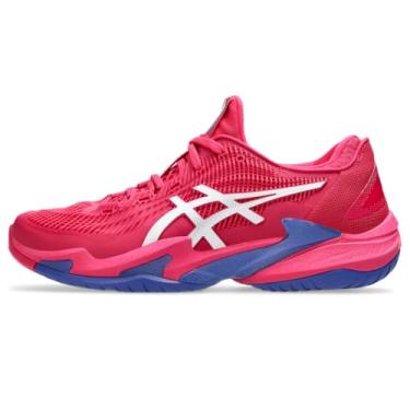 Imagem de ASICS Tênis feminino Court FlyteFoam 3, Rosa brilhante/branco, 38