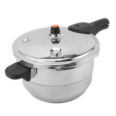 Imagem de GLOGLOW Eletrodomésticos de Cozinha Fogão Com Grelha para, 80kpa de Alta Pressão, Compatível Com Fogões de Indução e a Gás, Acabamento Brilhante Em Aço Inoxidável de Pressão Nan (6L)