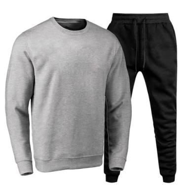 Imagem de Conjunto Moletom Masculino Flanelado Dia a Dia Conforto - Polo Blu, P,