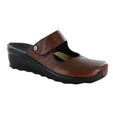Imagem de Tamanco feminino Wolky Up, Cognac Velvet, 6.5-7