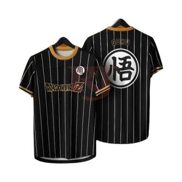 Imagem de Camiseta Masculina Dragon Ball Z Goku Com Estampa 3D, Símbolo Kanji, L