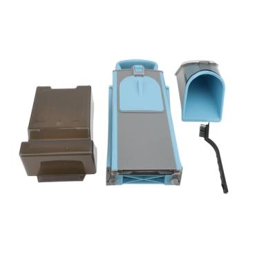 Imagem de Aramox Picador de Alimentos Multifuncional, Triturador de Vegetais para Fatiar e Aplainar Com Lâminas de Aço Inoxidável para Cozinha Comercial Doméstica (Azul)