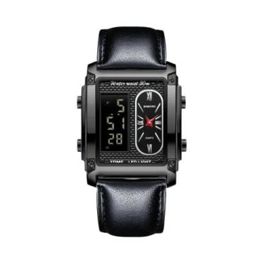 Imagem de Relógio De Pulso Masculino De Luxo BINBOND Com Quartzo Dourado, Relógi