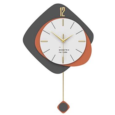 Imagem de Relógio de parede decorativo silencioso sem tique-taque material de proteção ambiental digital operado por bateria redondo fácil de ler relógio de casa/escritório/escola