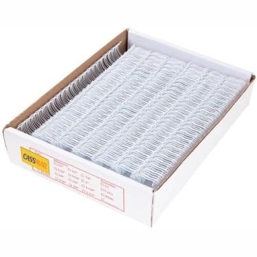 Imagem de Wire-o para Encadernação 2x1 A4 Branco 1 1/4 270 fls 25un - Cassmar