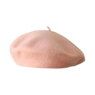 Imagem de Boina Feminina Vintage De Lã, Estilo Pintor Francês, Lisa, Retrô, Casu