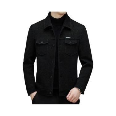 Imagem de Jaqueta Casual Masculina Com Lapela, Alta Qualidade, Casaco Tendência 