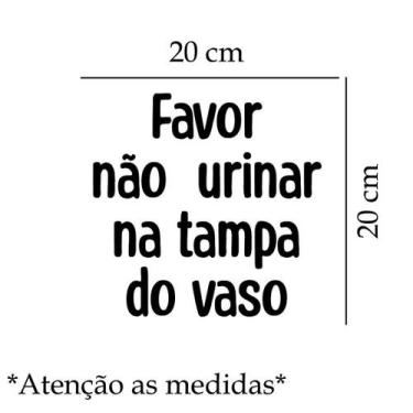 Imagem de Adesivo De Vaso Sanitário Favor Não Urinar Mod01 - Lojinha Da Luc