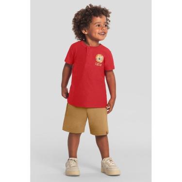 Imagem de Conjunto infantil menino de leãozinho Brandili-Masculino