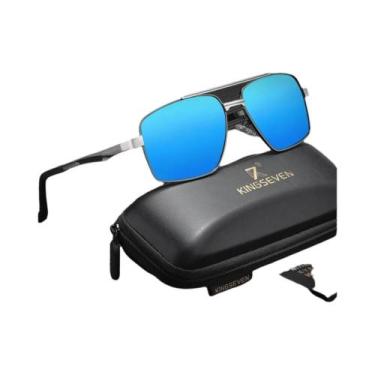 Imagem de Óculos De Sol Polarizados Unissex Com Armação Grande KINGSEVEN Luxuoso