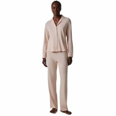 Imagem de Pijama Longo Feminino Americano Botões Hering, Rosa claro, M