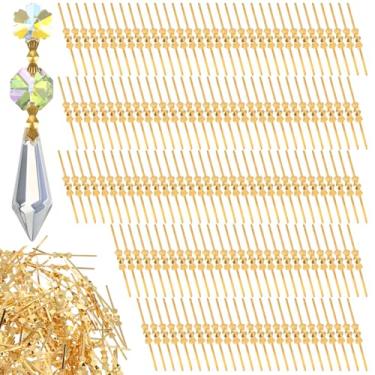 Imagem de 300 peças de conectores de cristal de gravata borboleta para substituição de cristais, conectores de lustre, peças de fixação, clipes de gravata borboleta para lâmpada de conexão faça você mesmo