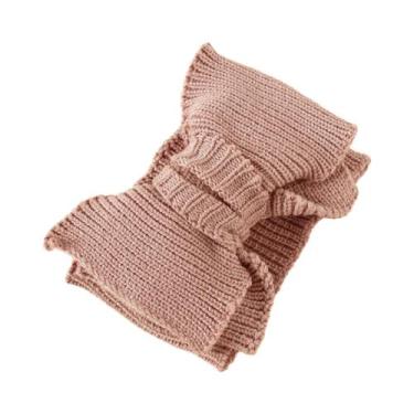 Imagem de Faixa De Cabelo Infantil De Crochê Para Inverno, Turbante Quente Com L