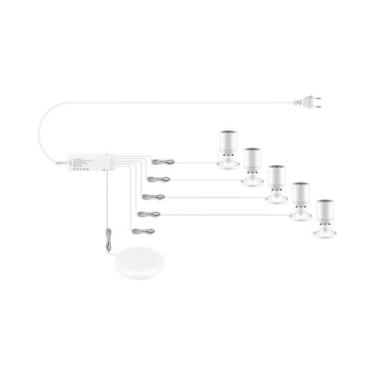 Imagem de Luz LED Para Armário 12V Com Dimmer Touch, 20mm De Penetração, 3W, Luz