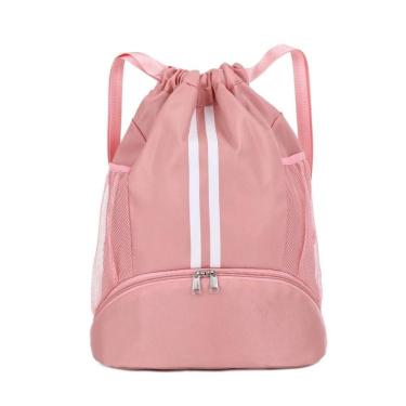 Imagem de Bolsa Saco Mochila Esportiva Impermeável Compartimento Academia Cor:rosa;tamanho:único;gênero:unissex