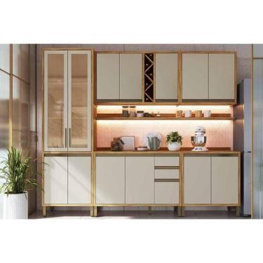 Imagem de Kit Modulado Ronipa 7 Peças Tempranillo C7P101 Amendoa/Off White