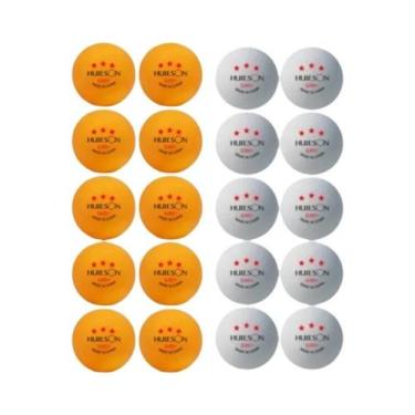 Imagem de Bolas De Treinamento De Tênis De Mesa Brancas E Laranjas ABS Huieson 3