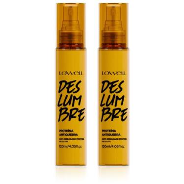 Imagem de Kit 02 Lowell Deslumbre Spray Térmico Proteína Antiquebra 120ml