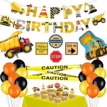 Imagem de Kit de balão: balões de látex de festa, 25 peças, tema de caminhão - y