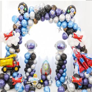 Imagem de Kit Balloon Arch Garland, 404 unidades de folha de látex Spaceman Oute