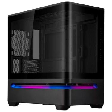 Imagem de Gabinete Gamer ASUS PRIME AP202, Mid Tower, M-ATX Estilo Aquário, - 90DC00P0-B00000-Unissex