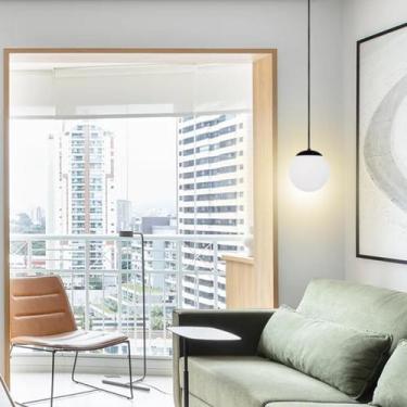 Imagem de Luminária Lustre Pendente 212cm Jabuticaba Globo Vidro 12cm Metal Teto