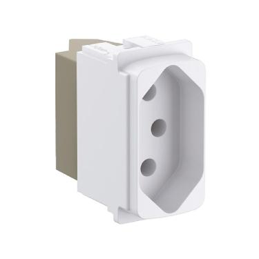 Imagem de Módulo Tomada Legrand Pial Zeffia - 2P+T - 10A - Branco - 680160