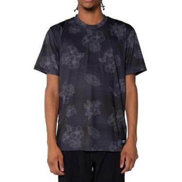 Imagem de Camiseta Oakley Full Flowers Surf Preta-Masculino