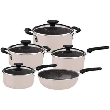 Imagem de Conjunto Panelas Tramontina 28799 Tunis Alumínio Com Revestimento Inte