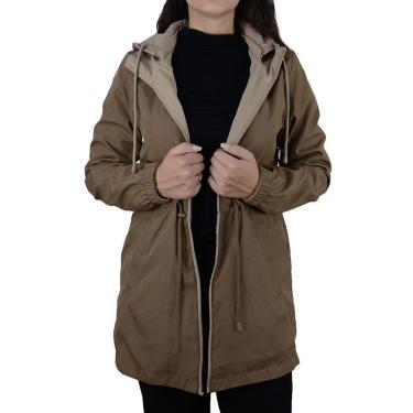 Imagem de Jaqueta Feminina Pellini Dupla Face Marrom Bege - PL-4903-Feminino
