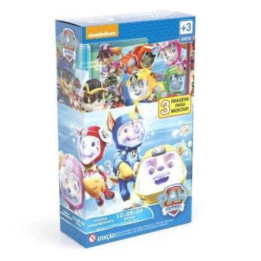 Imagem de Puzzle Progressivo 12, 20, 30 Peças - Grow - Patrulha Canina