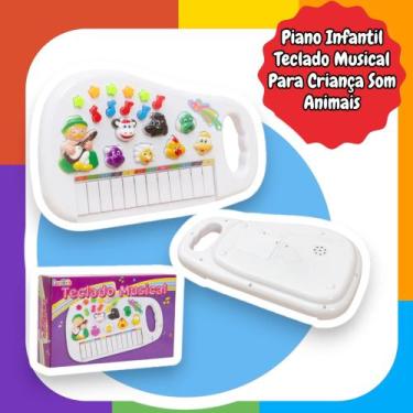 Imagem de Piano Musical Fazendinha Baby Educativo Sons de Bicho - Dutetoys