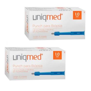 Imagem de Punch para biópsia 1,0mm kit 2cx uniqmed tamanho:1,0mm, 1,0MM