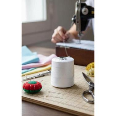 Imagem de Linha 15.000m 100% Poliéster Branco P/ Bordado Máquina - Congratulatio