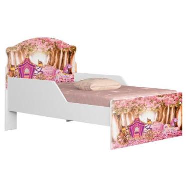 Imagem de Mini Cama Livia MDF 153X79 cm Decmade - Milani Store, Carruagem
