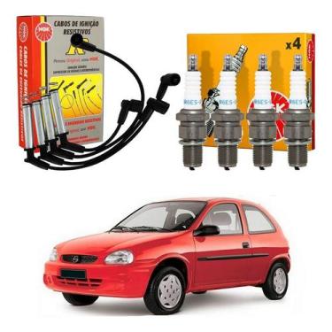 Imagem de Kit Vela Cabo Ngk Corsa 1.0 Vhc Gasolina 2002 A 2005