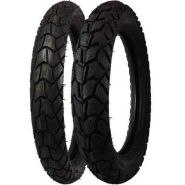 Imagem de Par Pneus Dianteiro e Traseiro Xt600 Xt660 Falcon 120/90-17 E 90/90-21