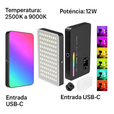 Imagem de Luz Led Vídeo Foto Fotografia Rgb 2500k Ulanzi Vl 120 Cor da - Congrat