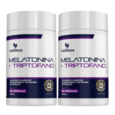 Imagem de Kit 2x Melatonina + L-Triptofano 60 Cápsulas Tuttiflora-Unissex