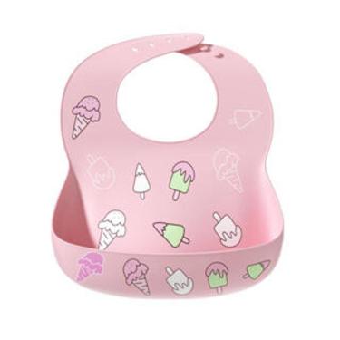 Imagem de Babador Silicone Sorvete Rosa- Tudo em Caixa