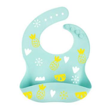 Imagem de babador infantil silicone Azul- Tudo em Caixa