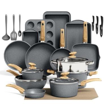 Imagem de Conjunto de Panelas Kitchen Academy 30 Peças com Revestimento Antiaden