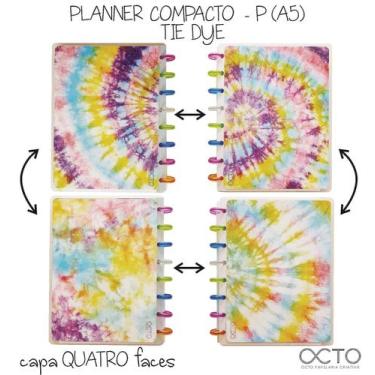 Imagem de Planner de Discos OCTO COMPACTO A5 - TIE DYE
