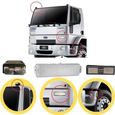 Imagem de Lanterna Estribo+delimitadora+pisca LD Ford Cargo até 2011 - FLASH TRU