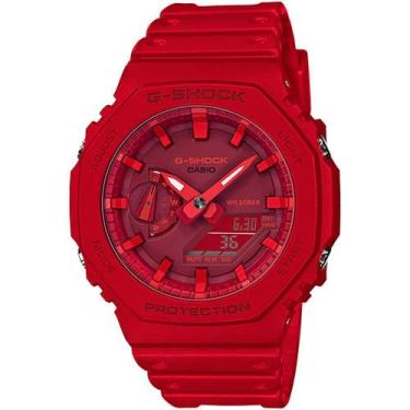 Imagem de Relógio G-Shock GA-2100-4ADR Vermelho - Casio, Vermelho
